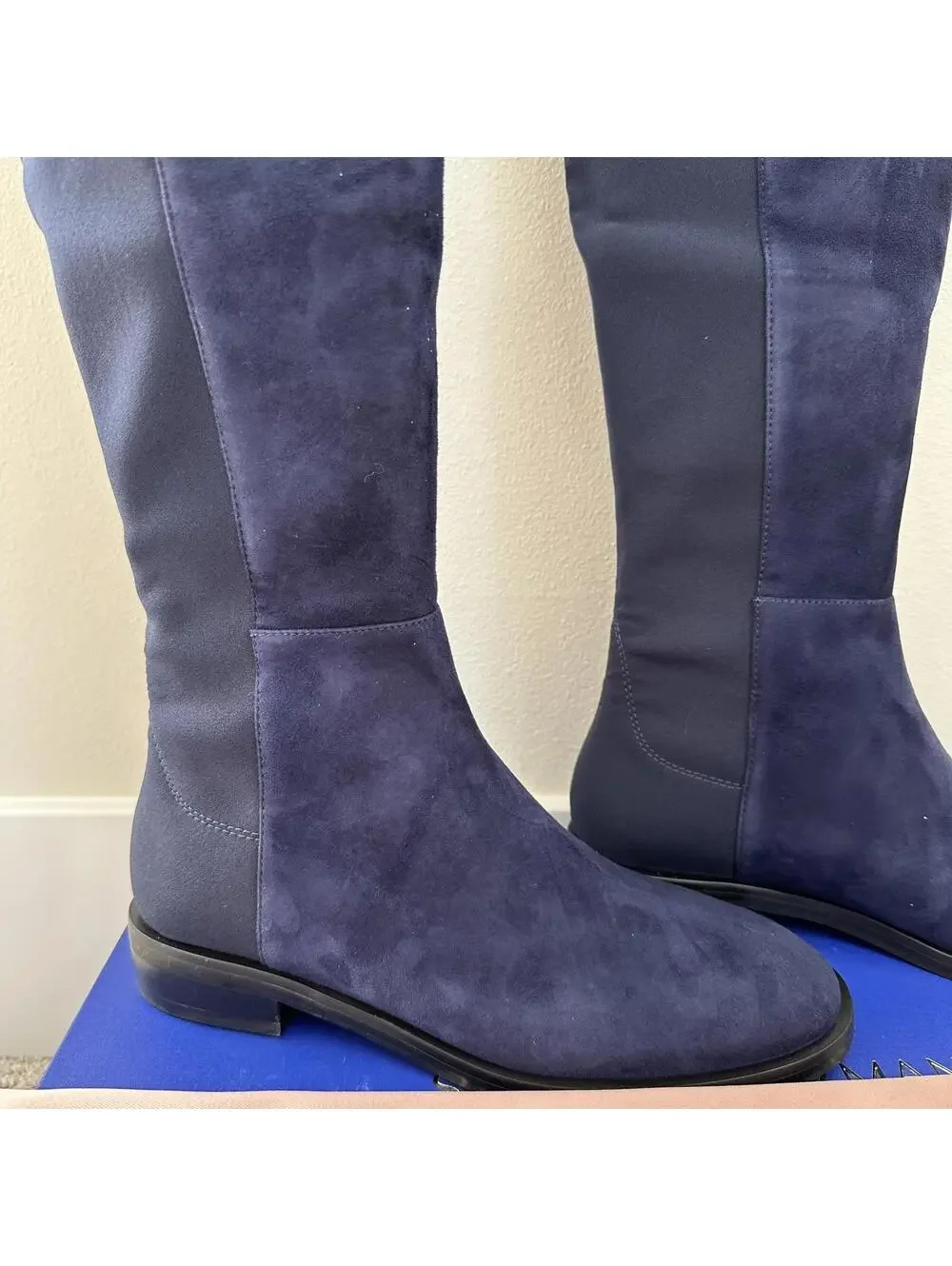 Stuart Weitzman Keelan Over-The-Knee OTK Boots NICE BLUE NIB Size 6